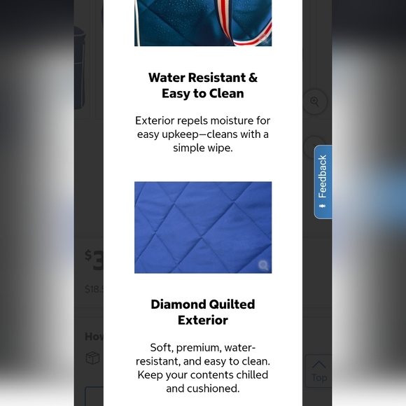 KeepCool Quilted Gemma Cooler Bags, Large and Lunch, New - Picture 6 of 9